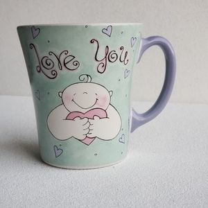 Pfaltzgraff Designer Collection Mug Get Love You Hugs and Kisses Coffee Mug
